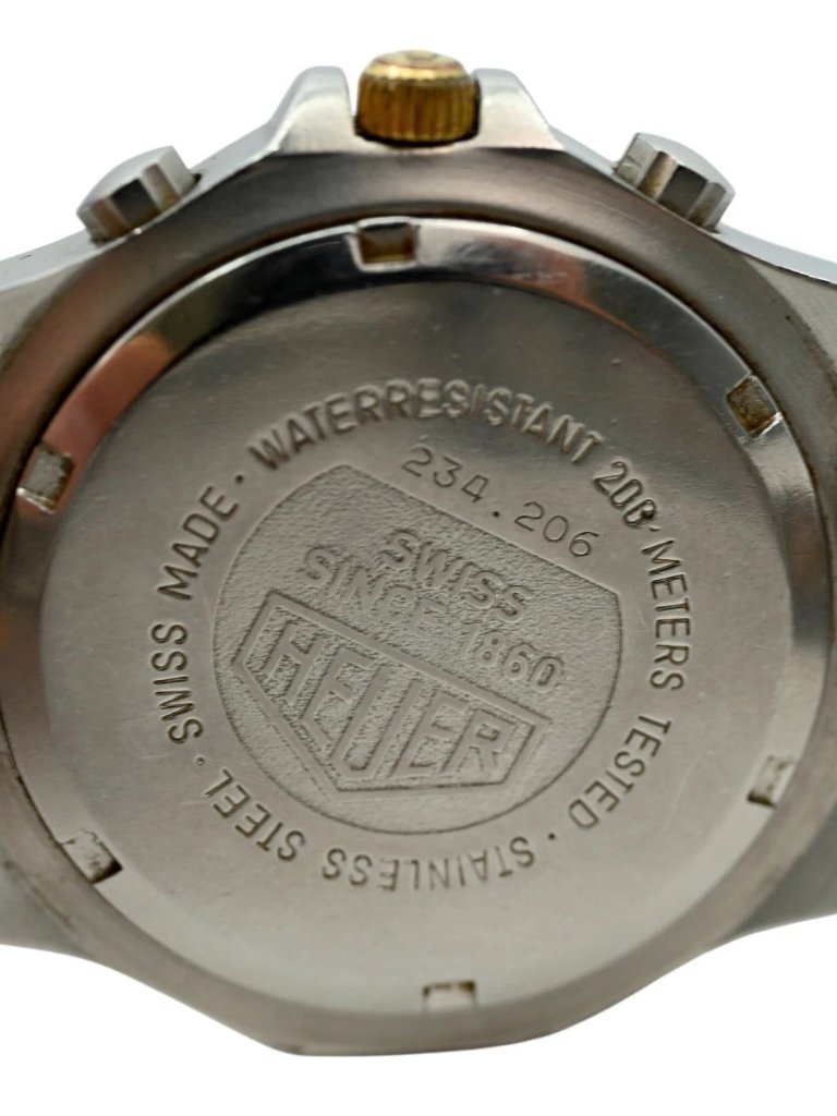Tag Heuer 38mm Men's Two Tone Series 3000 Grey Dial Chronograph Watch- 234.206! — image 3 of 8